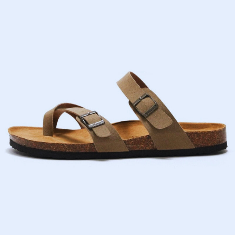 OCW Men Orthopedic Sandal Arch Support Breathable Comfortable Anti Slip Cork Buckle Strap Sandal OCWShoes