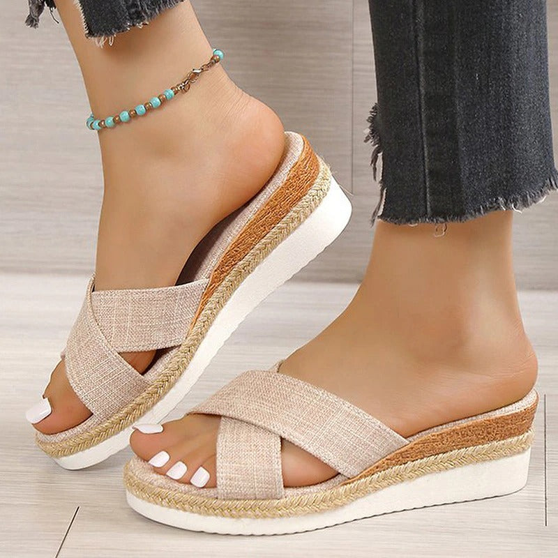 OCW Orthopedic Women Sandal Breathable Wedge Heel Elegant Summer OCWShoes