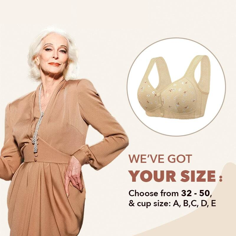 Daisy Bra - Comfortable & Convenient Front Button Bras For Plus Size Women OCW Bras