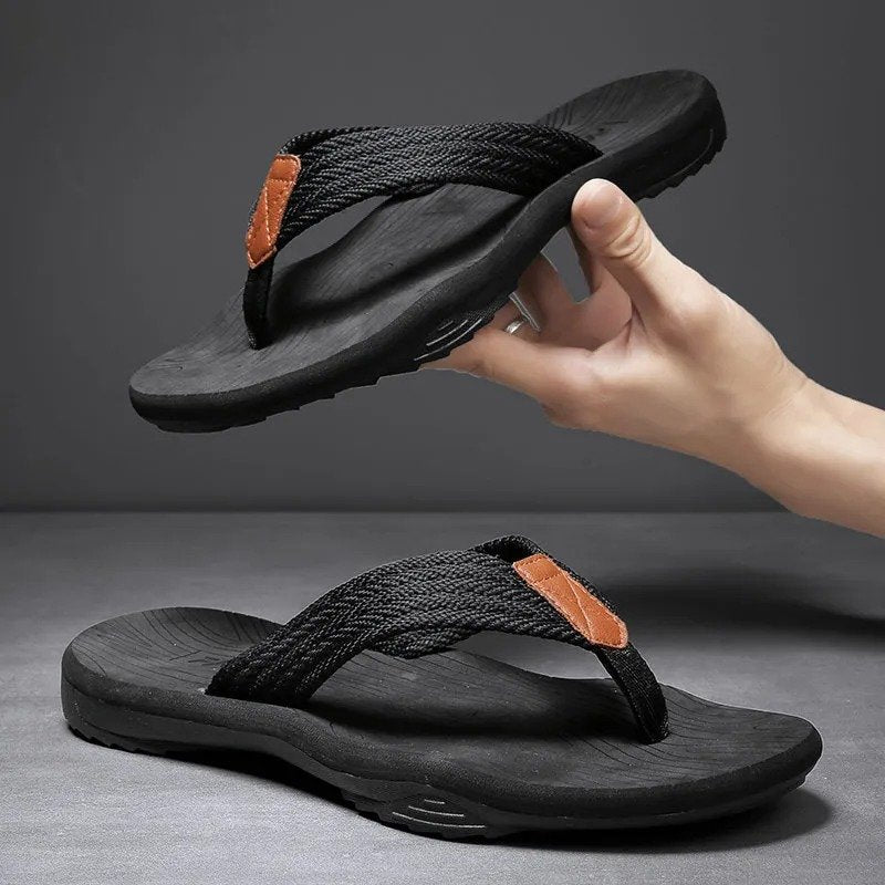 OCW Orthopedic Sandals Men Wide Width Comfy Flat Sporty Flip-flops Trendy Summer OCWShoes