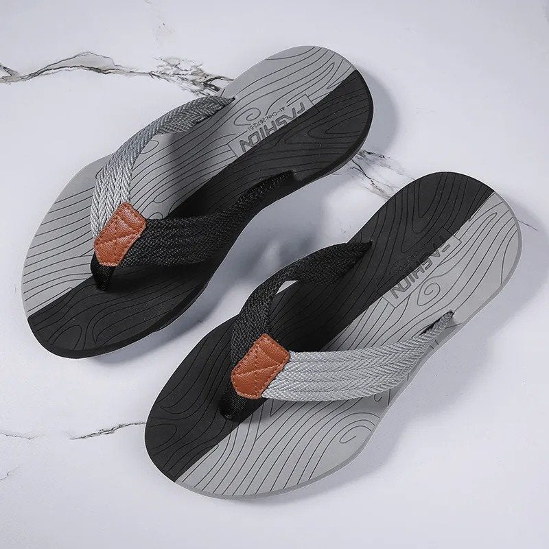 OCW Orthopedic Sandals Men Wide Width Comfy Flat Sporty Flip-flops Trendy Summer OCWShoes