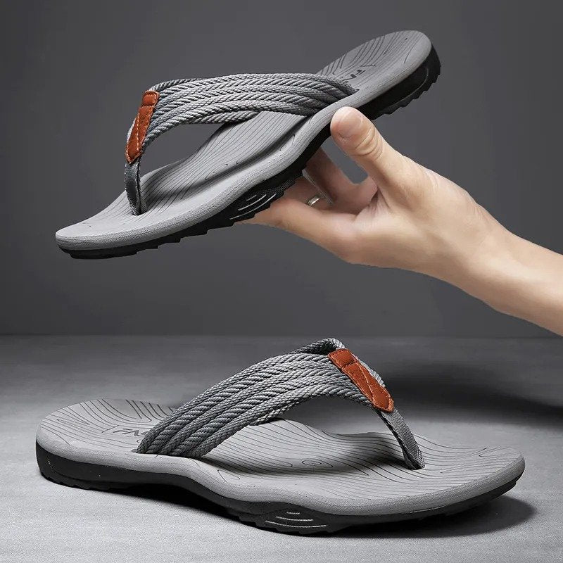 OCW Orthopedic Sandals Men Wide Width Comfy Flat Sporty Flip-flops Trendy Summer OCWShoes