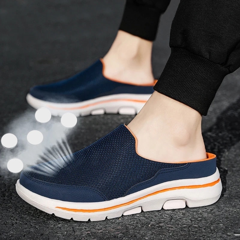 OCW Men Slip On Breathable Lightweight Comfortable Open Back Slip On OCWShoes