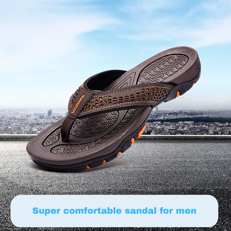 OCW Men Orthopedic Sandal Arch Support Breathable Comfortable Anti Skid Flip Flop OCWShoes