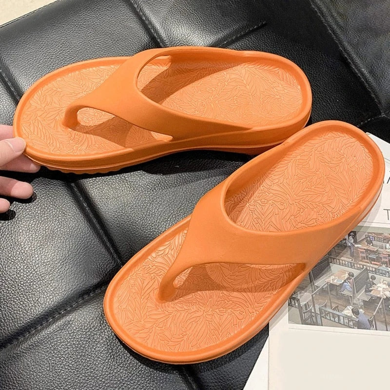 OCW Women Slippers EVA Breathable Lightweight Home Clip Toe Flip Flop Summer OCWShoes