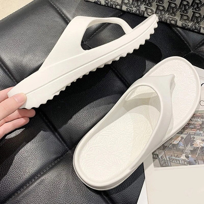 OCW Women Slippers EVA Breathable Lightweight Home Clip Toe Flip Flop Summer OCWShoes