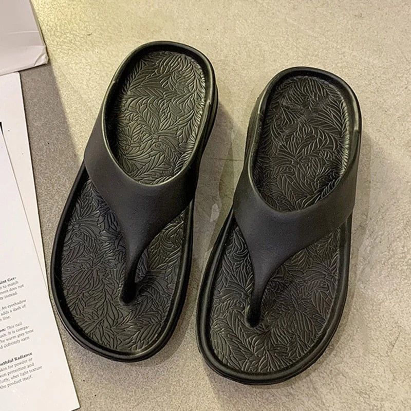 OCW Women Slippers EVA Breathable Lightweight Home Clip Toe Flip Flop Summer OCWShoes