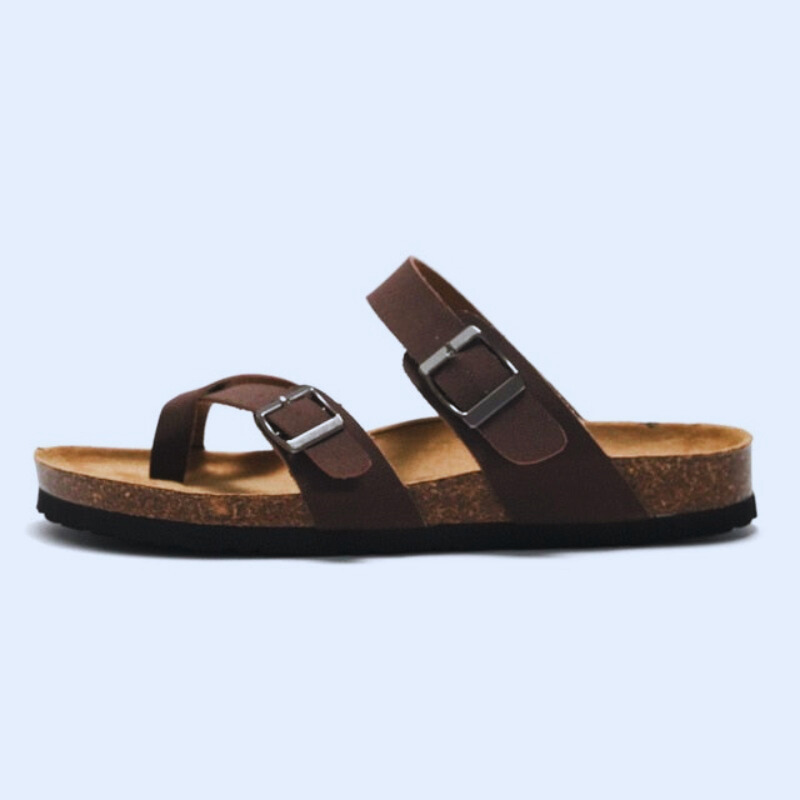 OCW Men Orthopedic Sandal Arch Support Breathable Comfortable Anti Slip Cork Buckle Strap Sandal OCWShoes