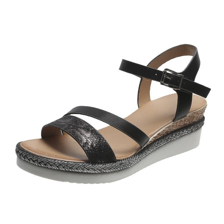OCW Orthopedic Women Dress Sandals Comfortable Arch Support Elegant Snake Print Pattern OCWShoes