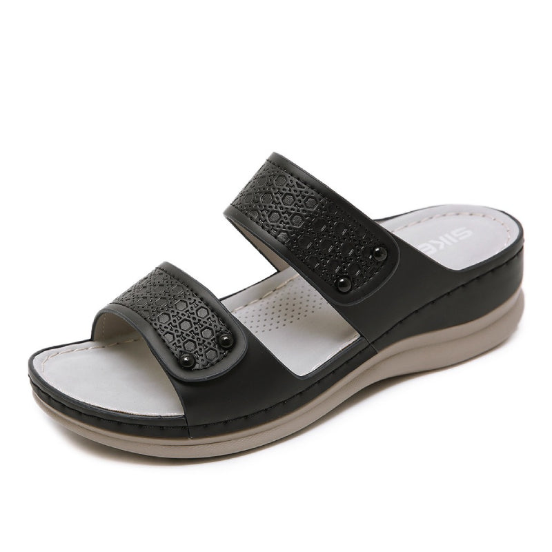 OCW Best Orthopedic Sandals For Women Breathable Sole Protection Retro Slides Outdoor OCWShoes