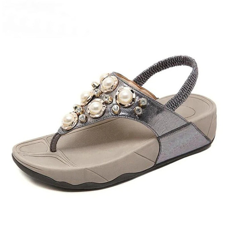 OCW Arch Support Sandals Women Breathable Rhinestone Flip-flops Durable EVA Bling Summer OCWShoes