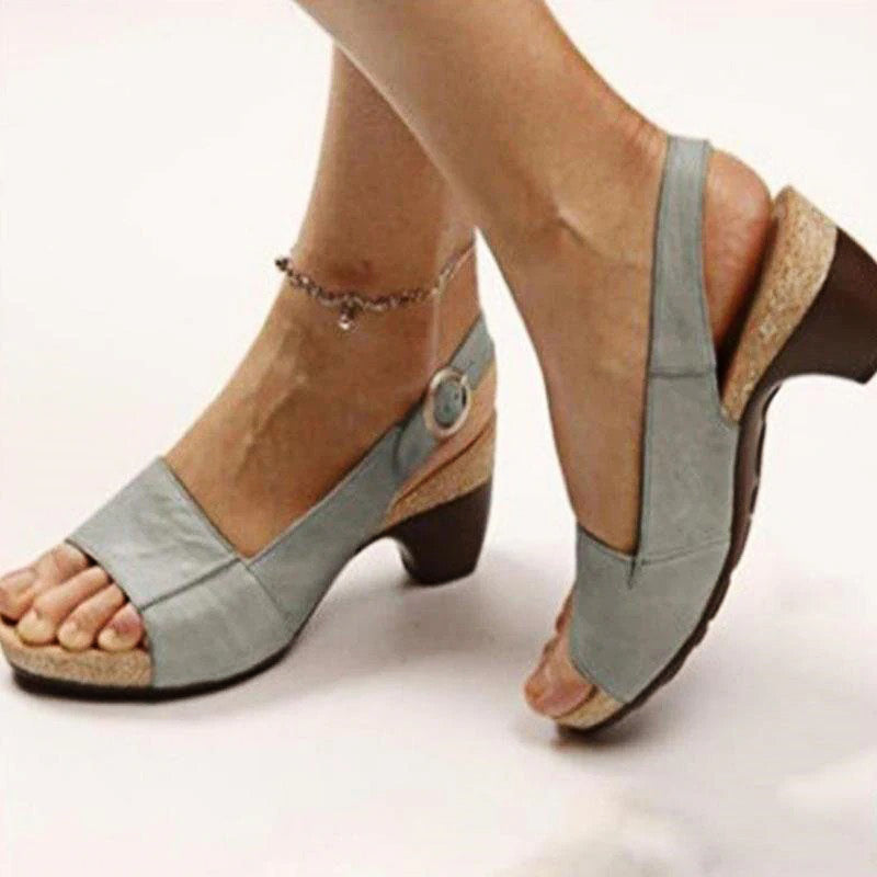 OCW Orthopedic Women Sandal Breathable Arch Support Wedge Slip On Vintage Summer OCWShoes