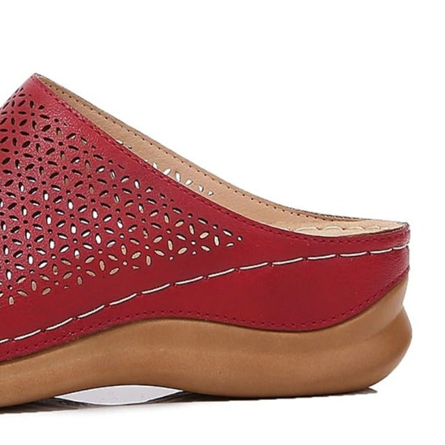 OCW Orthopedic Sandals For Women Breathable Hollow Elastic Trendy Flat Sandals OCWShoes