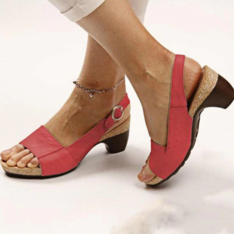 OCW Orthopedic Women Sandal Breathable Arch Support Wedge Slip On Vintage Summer OCWShoes