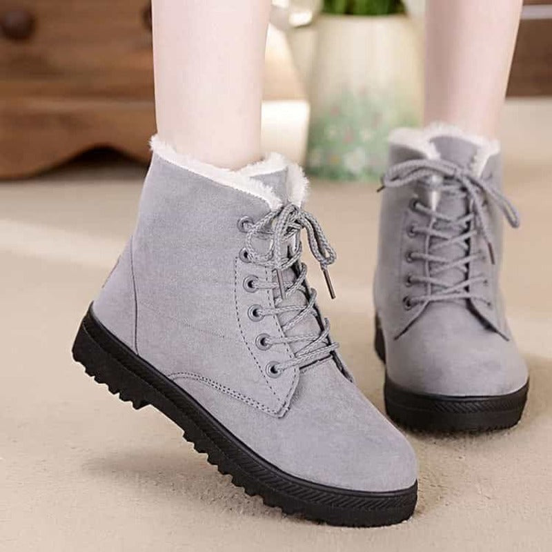 OCW Snow Orthopedic Boots For Women Arch Support Warm Fur Plush Insole Keep Warm Winter