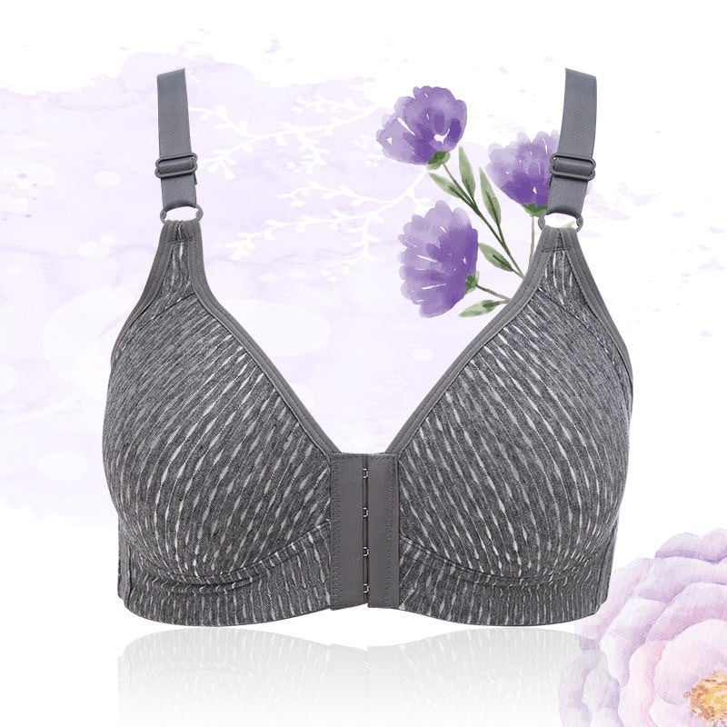 OCW Women Bra Front Buckle Wireless Breast Shaping Breathable Casual Plus Size