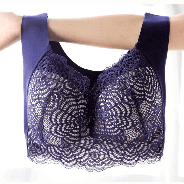 Ultimate Lift Stretch Full-Figure Seamless Lace Cut-Out Bra for
