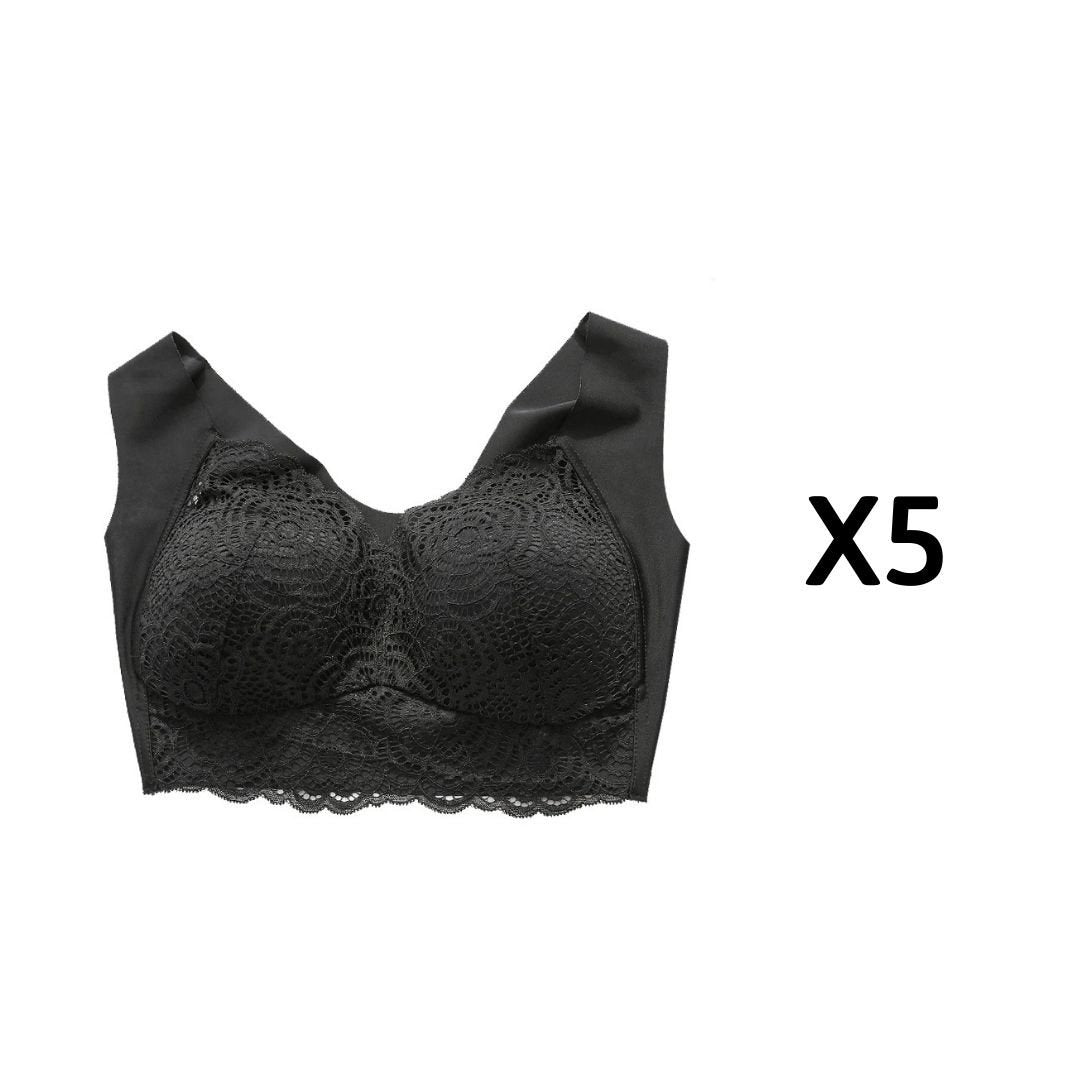 OCW Bra For Women Ultimate Lift Stretch Full-Figure Seamless Lace Cut-Out Bra Plus Size