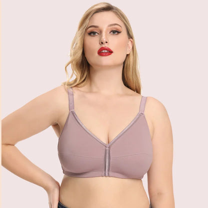 OCW Bra Wirefree Hook&Eye Uplift Classic And Sexy Design Breathable Natural Shape Bra