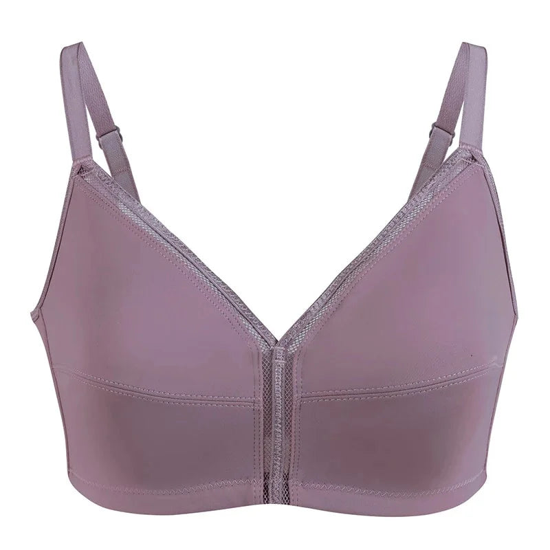 OCW Bra Wirefree Hook&Eye Uplift Classic And Sexy Design Breathable Natural Shape Bra