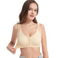 OCW Women's Full Coverage Wire Free Back Support Front Closure Bras