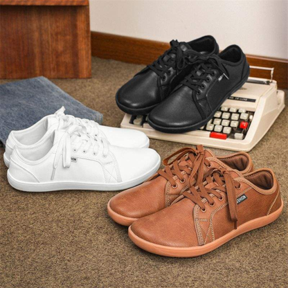 OCW Men Barefoot Shoes Zero Drop Comfortable Leather Minimalist Non-skid Casual Walking