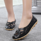 OCW Women Shoes Cut-out Leather Non-slip Flat Shoes