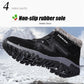 OCW Women Snowy Villi Leather Waterproof  Ankle Boots & Super Warm Winter Boots