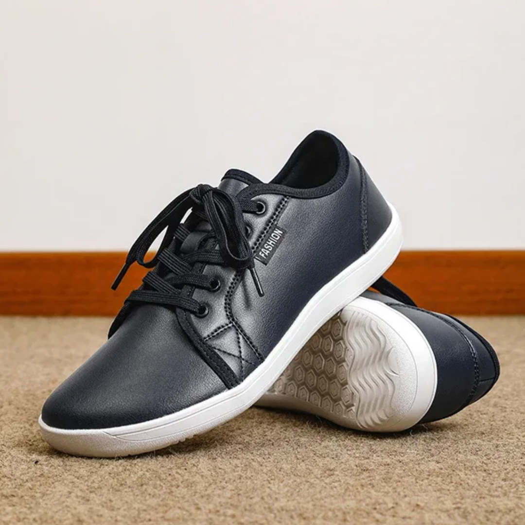 OCW Men Barefoot Shoes Zero Drop Comfortable Leather Minimalist Non-skid Casual Walking