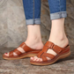 OCW Orthopedic Women Wedge Sandals Open Toe Vintage Anti-slip Leather