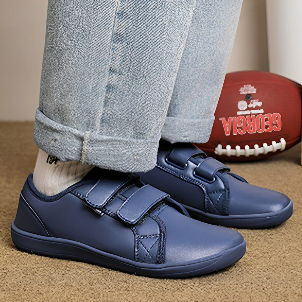 OCW Men Barefoot Shoes Waterproof Leather Zero Drop Walking Shoes Wide Toe Box Minimalist