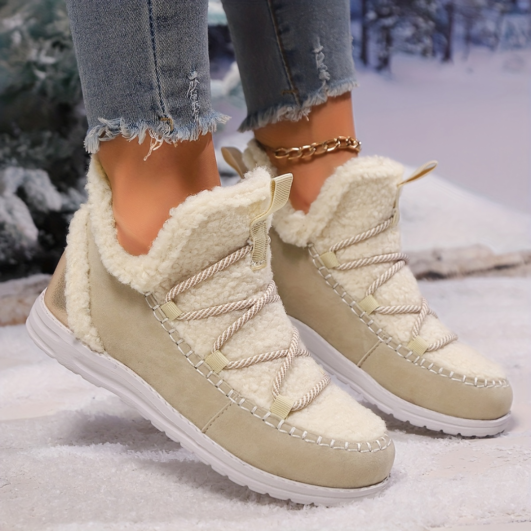 OCW Women Boots Extra Warm Comfortable Winter Slip-on Anti-skid New Design Walking