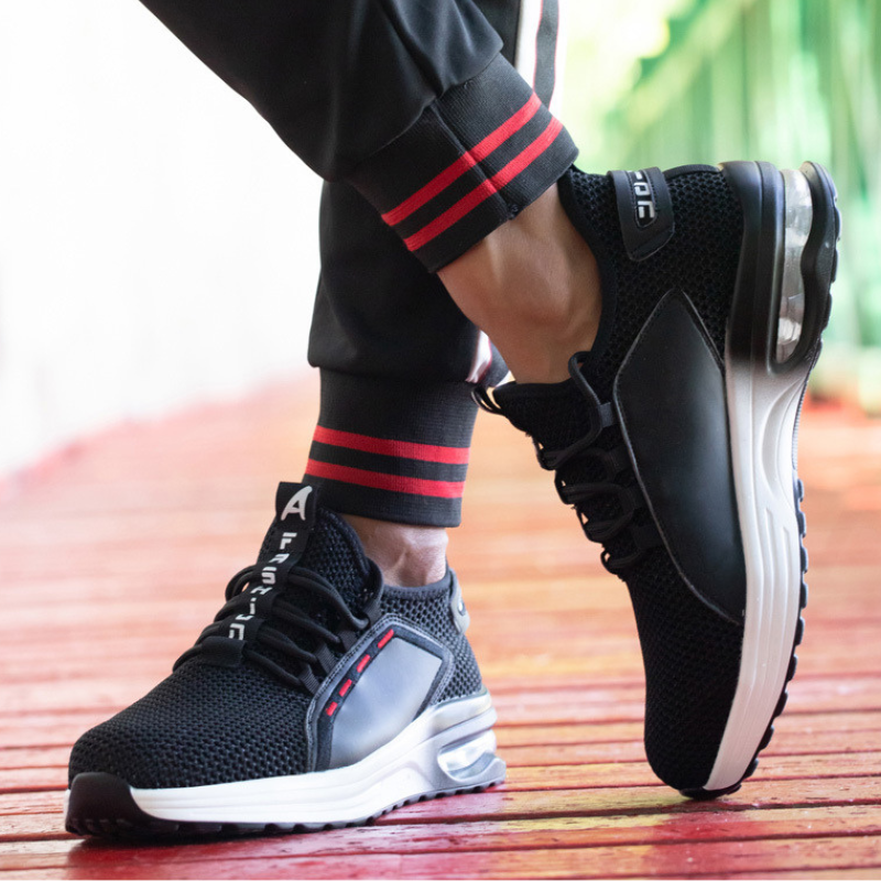 OCW Orthopedic Men Shoes Ultra-Light Breathable Steel Toe Non-Slip Work Shoes