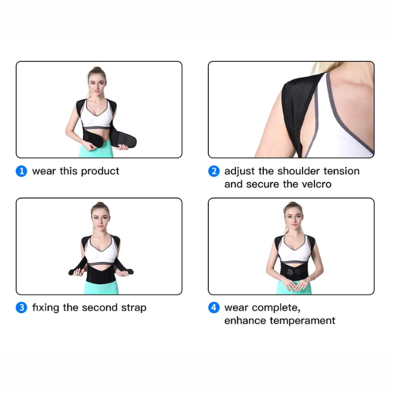 OCW Posture Correct Adjustable Cross-stressed Pain Relieve Lumbar Brace