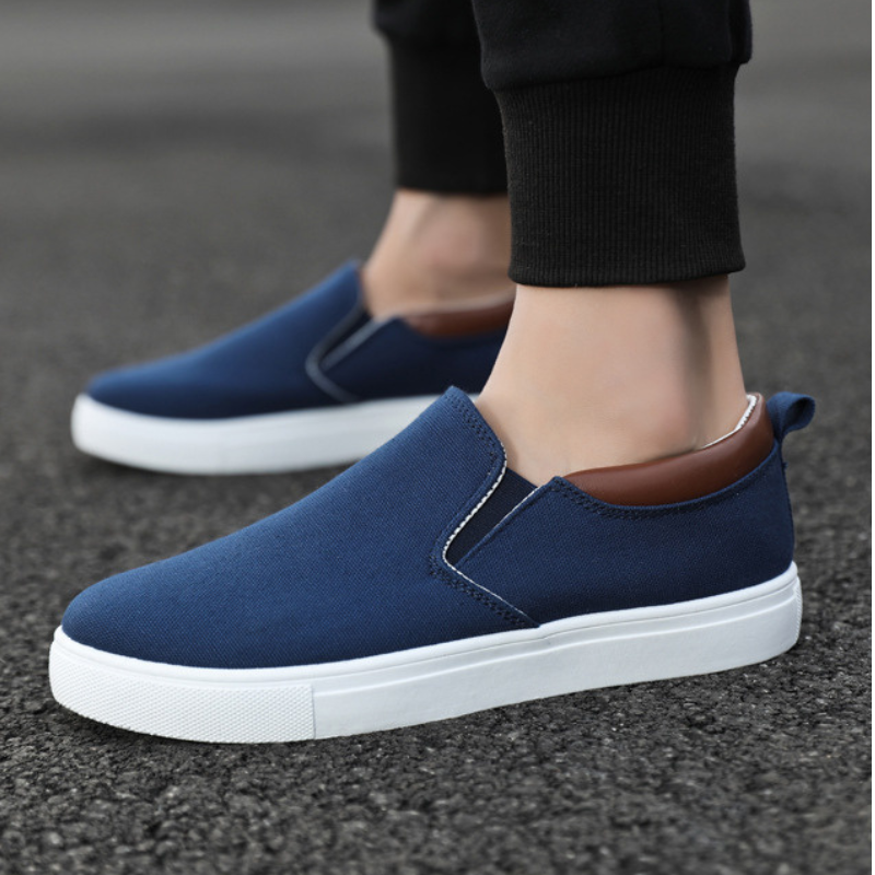 OCW Orthopedic Men Shoes Comfortable Canvas Slip-on Loafers