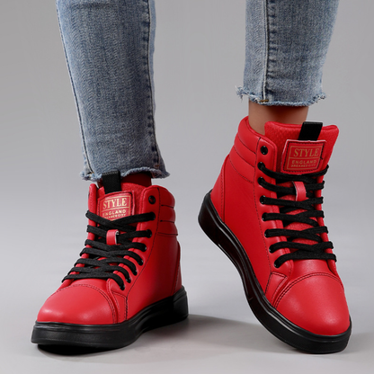 OCW Women Orthopedic Boots Waterproof Comfy Leather Non-skid Casual Winter Walking