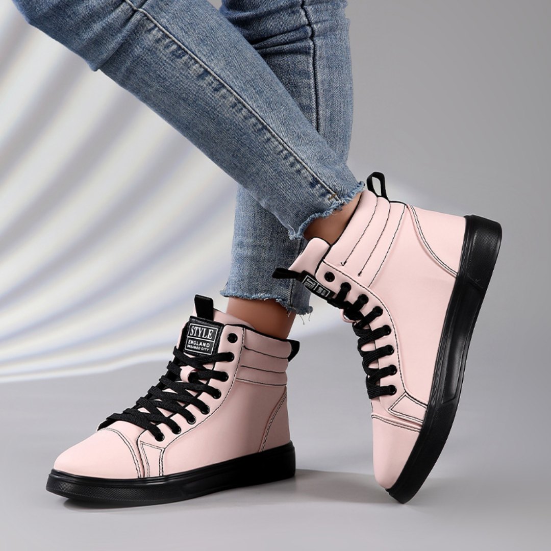 OCW Women Orthopedic Boots Waterproof Comfy Leather Non-skid Casual Winter Walking