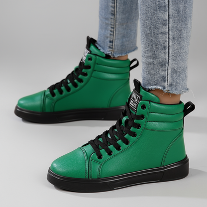 OCW Women Orthopedic Boots Waterproof Comfy Leather Non-skid Casual Winter Walking