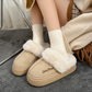 OCW Winter Women Winter Slippers Flat-Bottomed Plush Commute Cozy Indoor-Outdoor