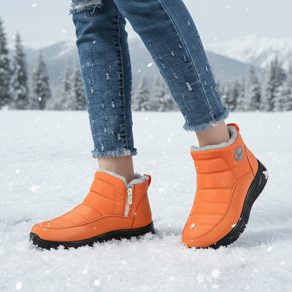 OCW Women Orthopedic Boots Waterproof Insulated Fur Comfortable Non-skid Ankle Snow Boots