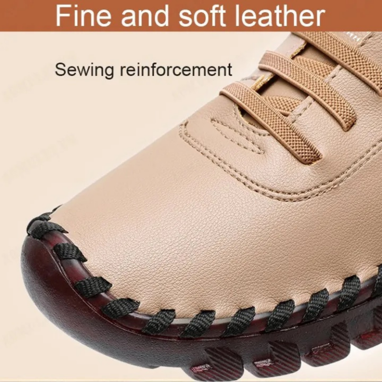 OCW Orthopedic Shoes Breathable Lace Up Arch-support Leather Trending