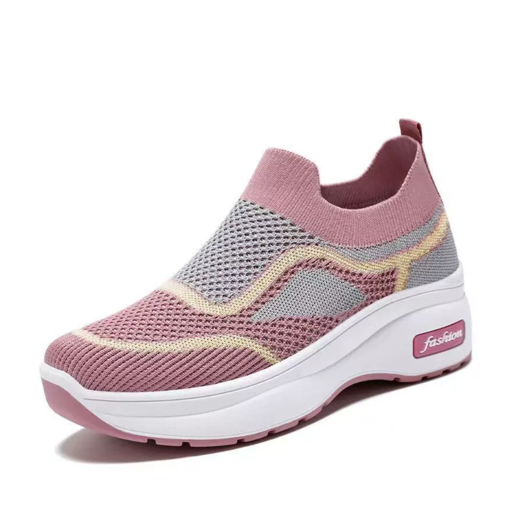 OCW Women Orthopedic Shoes Breathable Comfy Mesh Arch-support Slip-on Casual Jogging