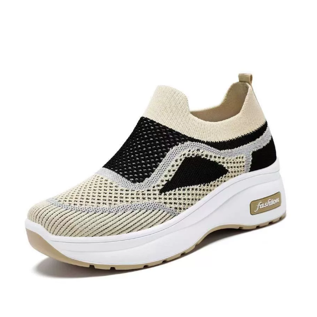 OCW Women Orthopedic Shoes Breathable Comfy Mesh Arch-support Slip-on Casual Jogging