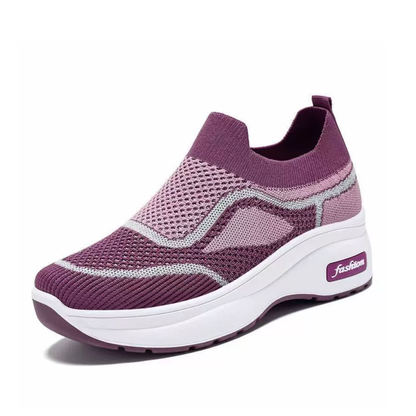 OCW Women Orthopedic Shoes Breathable Comfy Mesh Arch-support Slip-on Casual Jogging