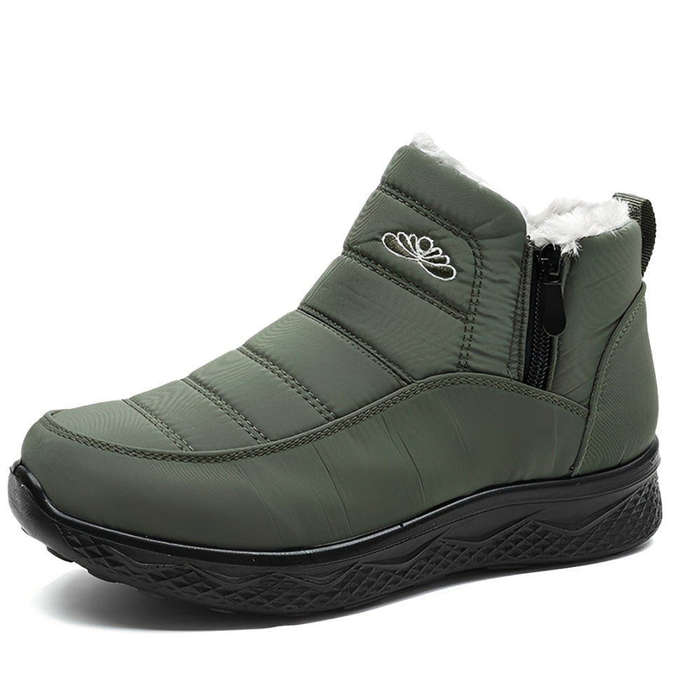 OCW Women Orthopedic Boots Waterproof Insulated Fur Comfortable Non-skid Ankle Snow Boots