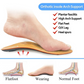 Orthotic Insoles Comfort Leather Arch Support Foot Pain Relief