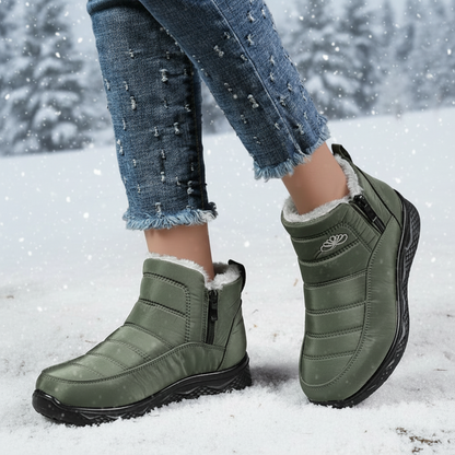 OCW Women Orthopedic Boots Waterproof Insulated Fur Comfortable Non-skid Ankle Snow Boots