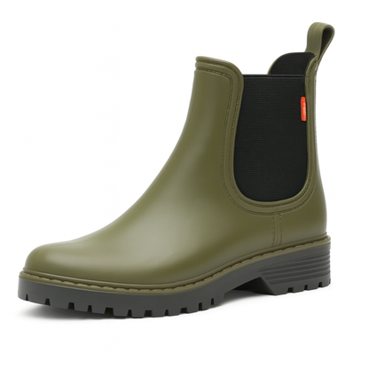 OCW Women Rain Boots Waterproof Chelsea Comfortable Ankle Stylish Non-slip Walking