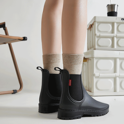 OCW Women Rain Boots Waterproof Chelsea Comfortable Ankle Stylish Non-slip Walking
