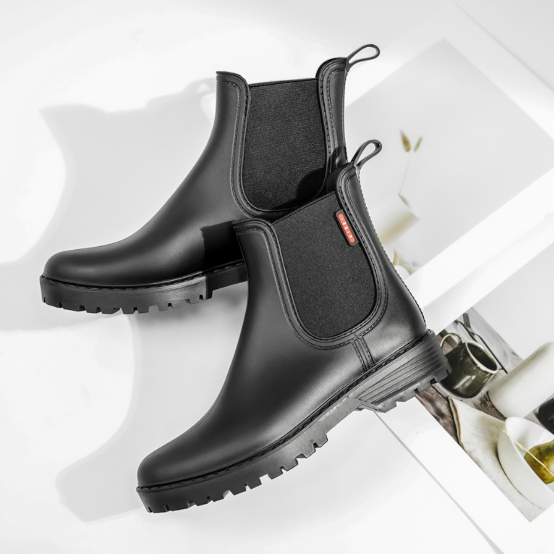 OCW Women Rain Boots Waterproof Chelsea Comfortable Ankle Stylish Non-slip Walking
